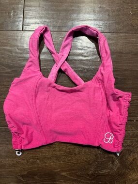 Bombshell Sportswear Hot Pink Crossback Sports Bra